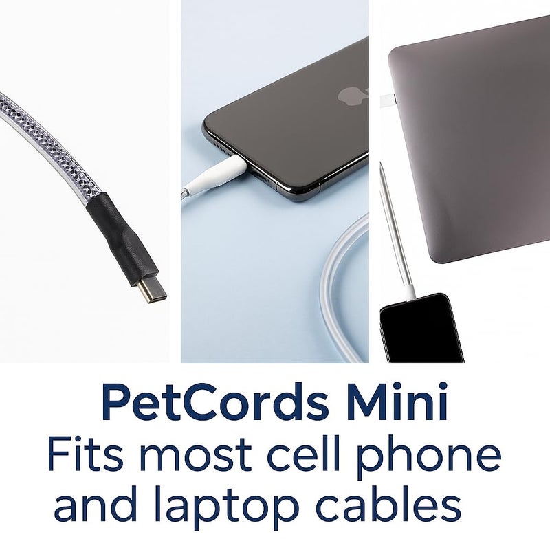 PetCords MINI 6ft Dog and Cat Cord Protector-Protects Your Pets from Chewing Through Charging Cables. Fits- iPhone, Android and Other USB Cables, Unscented, Odorless - Image 5